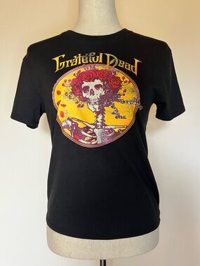 Grateful Dead Bertha Black Ladies Tee Size M